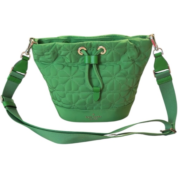 Kate Spade New York Flower Quilted Nylon Bucket Bag - Picture 5 of 15